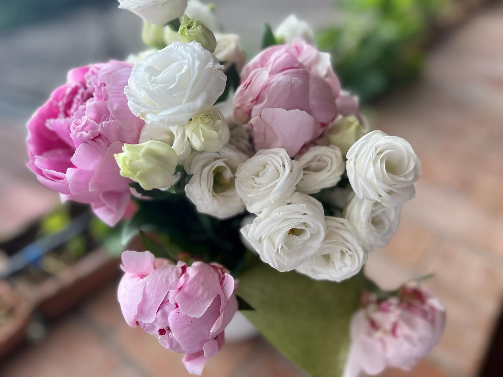 Peonie e rose